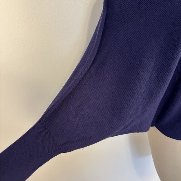 Kerisma Womens Dolman Sleeve Blue Knit Oversized Sweater Top Size S/M - Picture 2 of 7